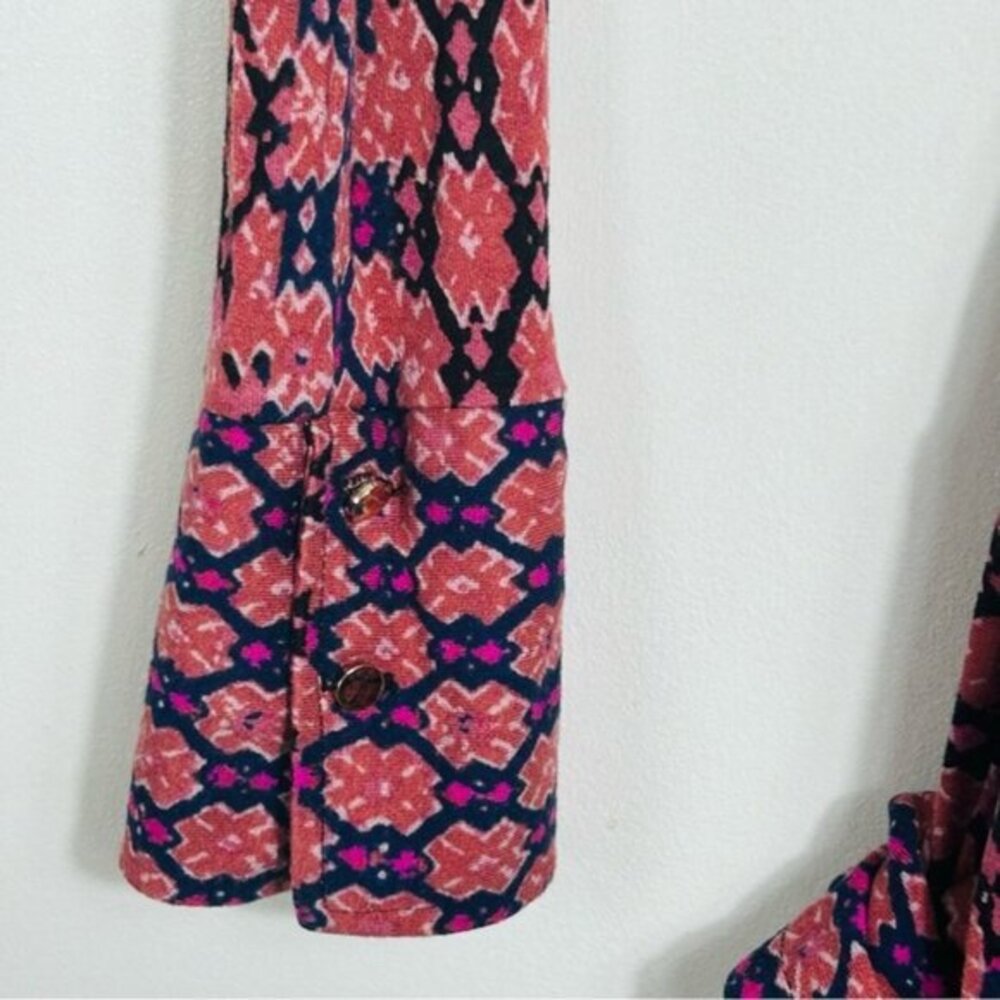 Free People NWOT Rhetta Rusty Rose Multi Print Mini Wrap Dress- Size XS - Picture 15 of 15